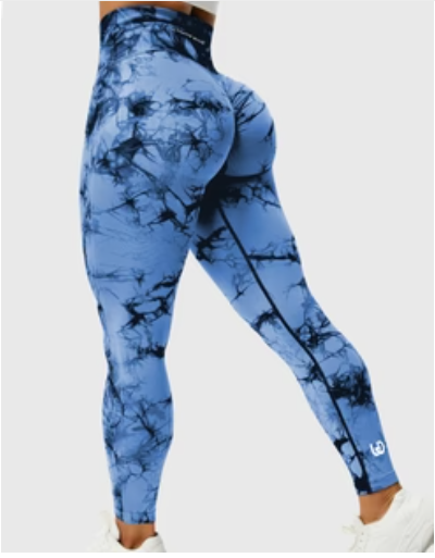 Jess fashion | coloring sports leggings with scrunch for women