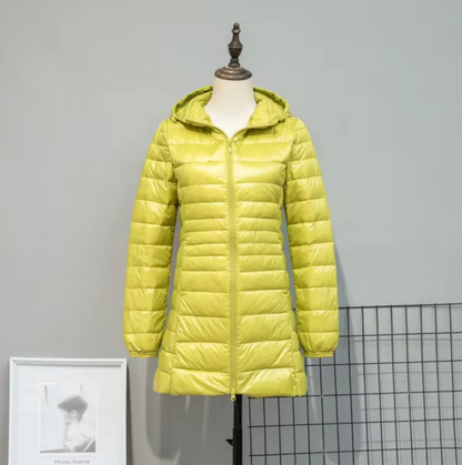 - Puffer coat with hood