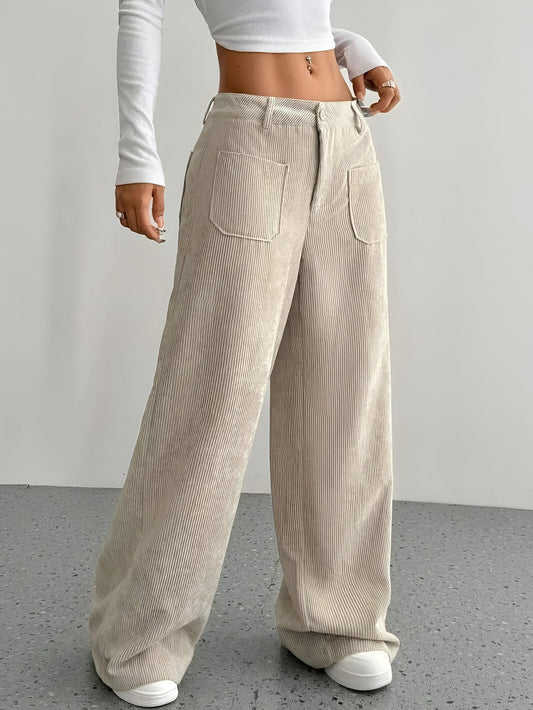 Gunda | Comfortable corduroy pants with wide legs