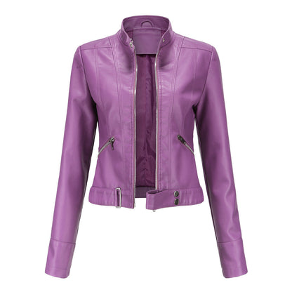 Stylish leather jacket for women - Grizel