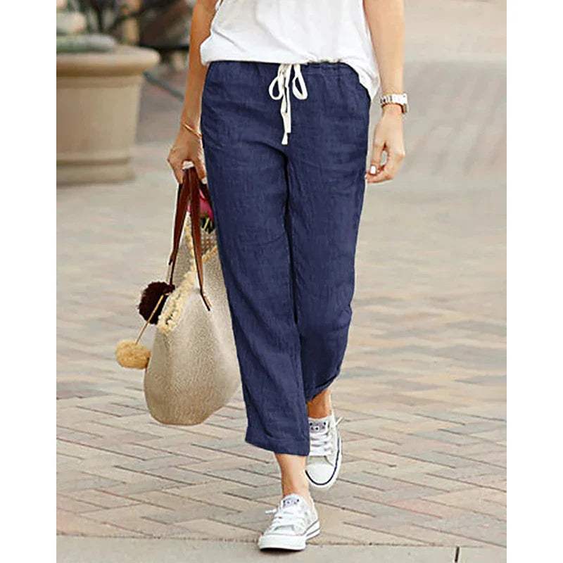 Casual Ladies Linen Pants