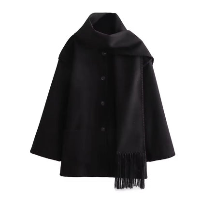 Vivian - loose jacket with shawl tassels