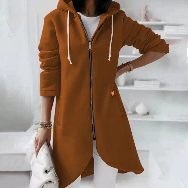 Jess | Long Hoodie Met Ritssluiting