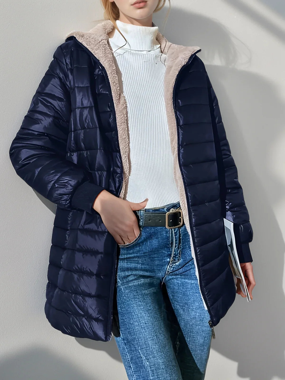 Fleece-lined ladies' jacket - Alica