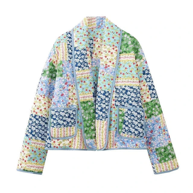 Vintage patchwork ladies jacket - Alisha