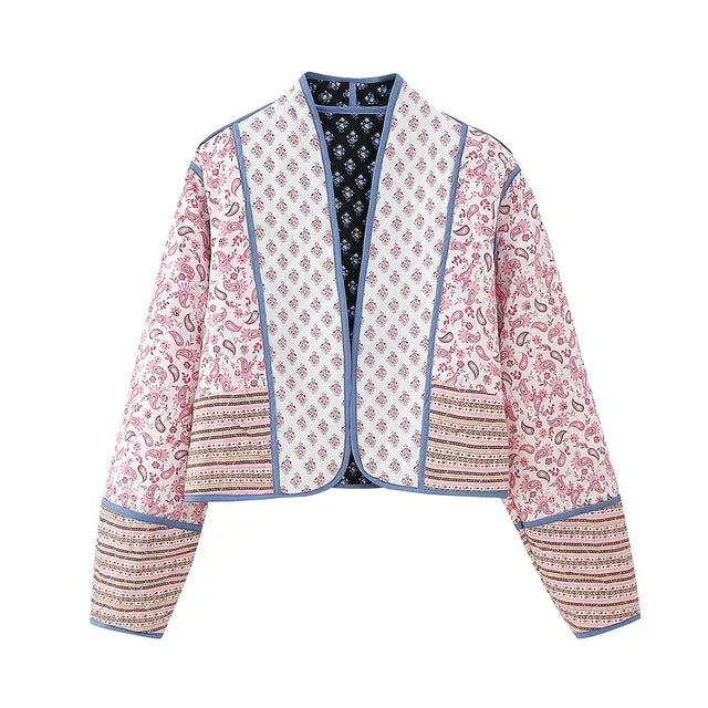 Vintage patchwork ladies jacket - Alisha