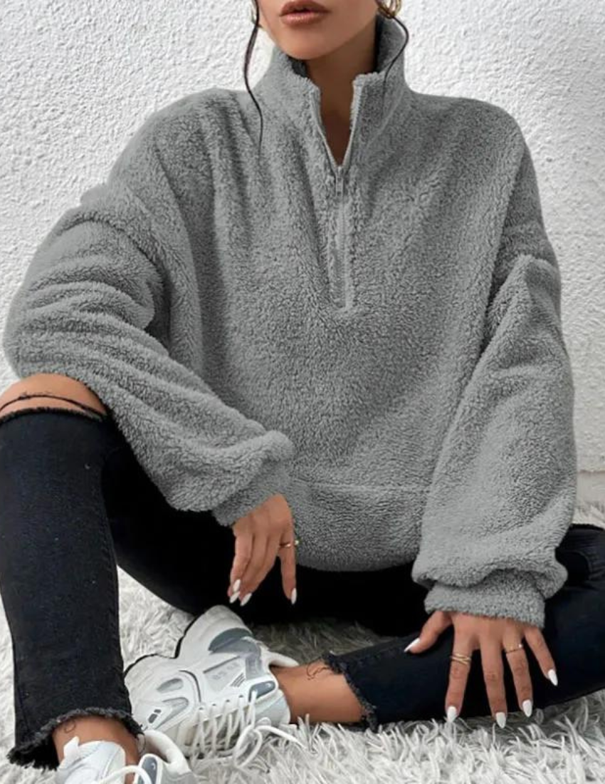 Fluffy fleece sweater - Amara