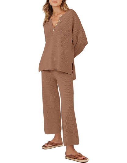 Nina - Women's Oversized Knit Lounge Set