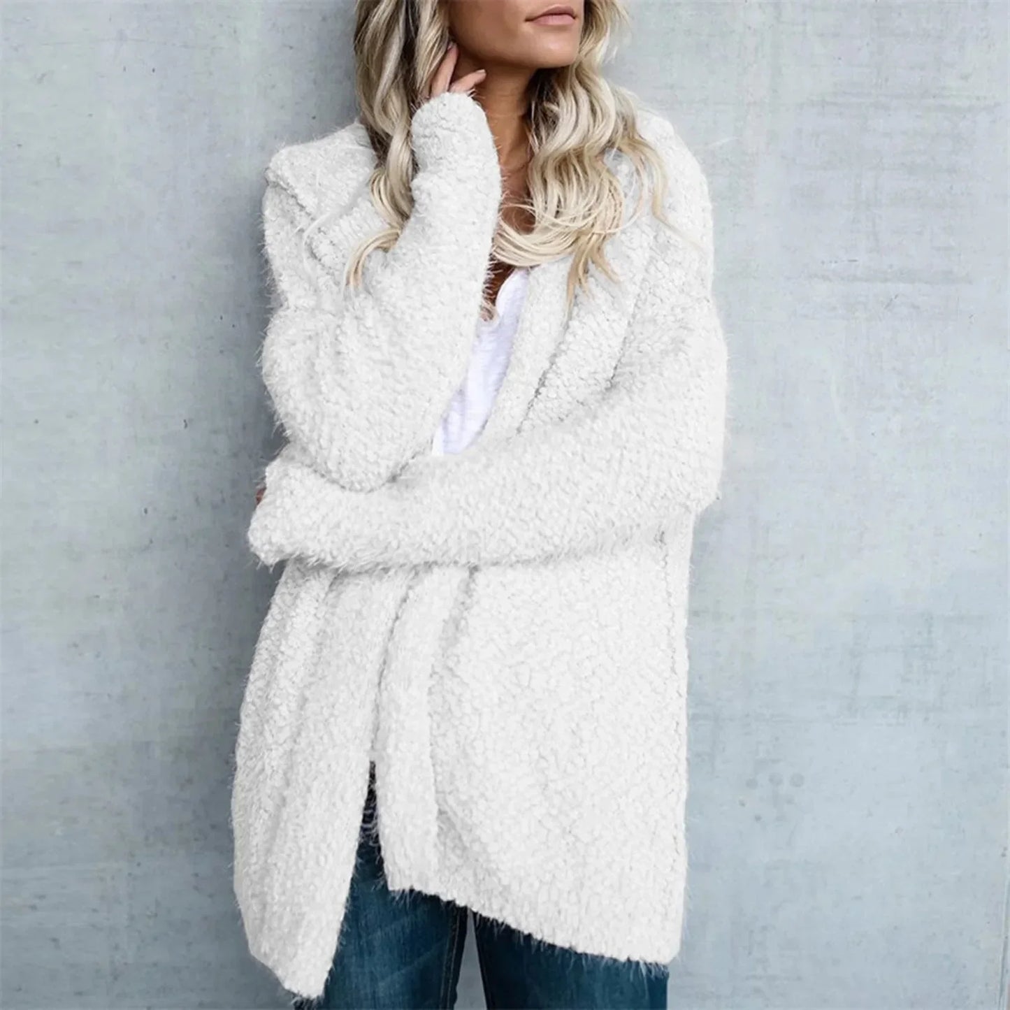 Oversized teddy jacket for women - Aubrie