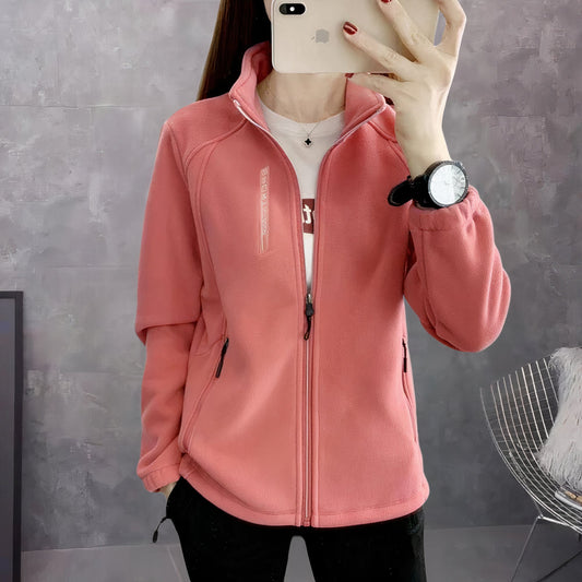 Sporty women's fleece jacket - Ava