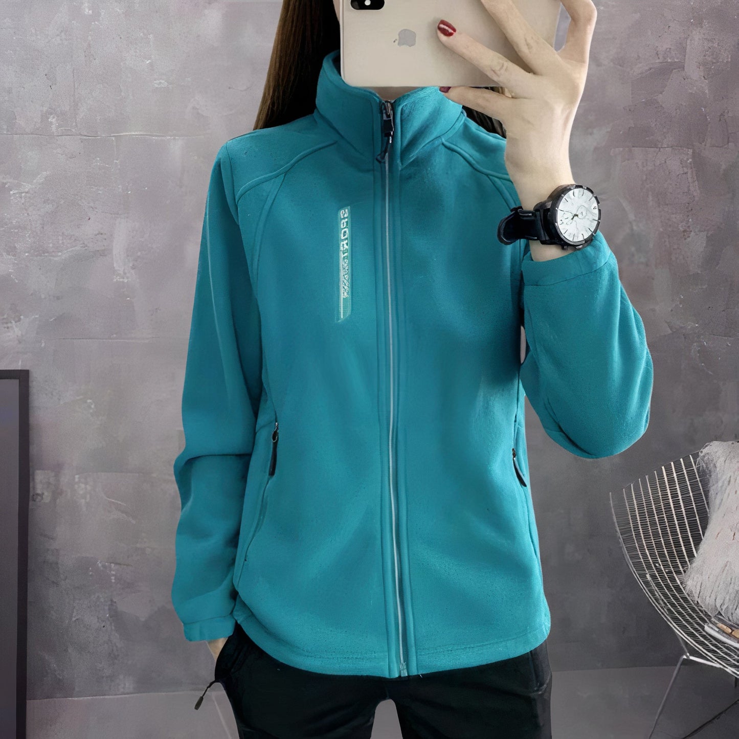 Sporty women's fleece jacket - Ava