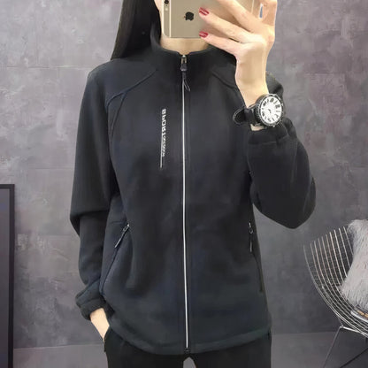 Sporty women's fleece jacket - Ava