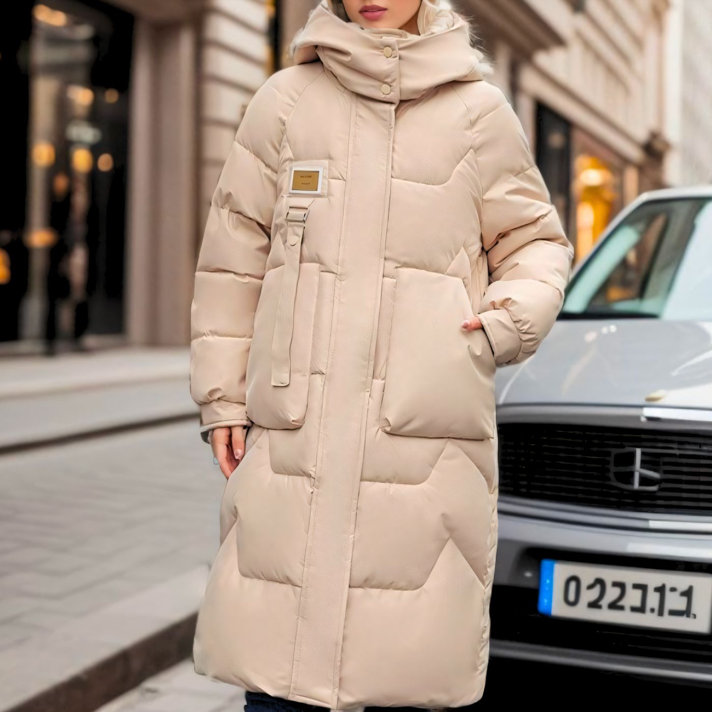 Long winter parka jacket for women - Axella