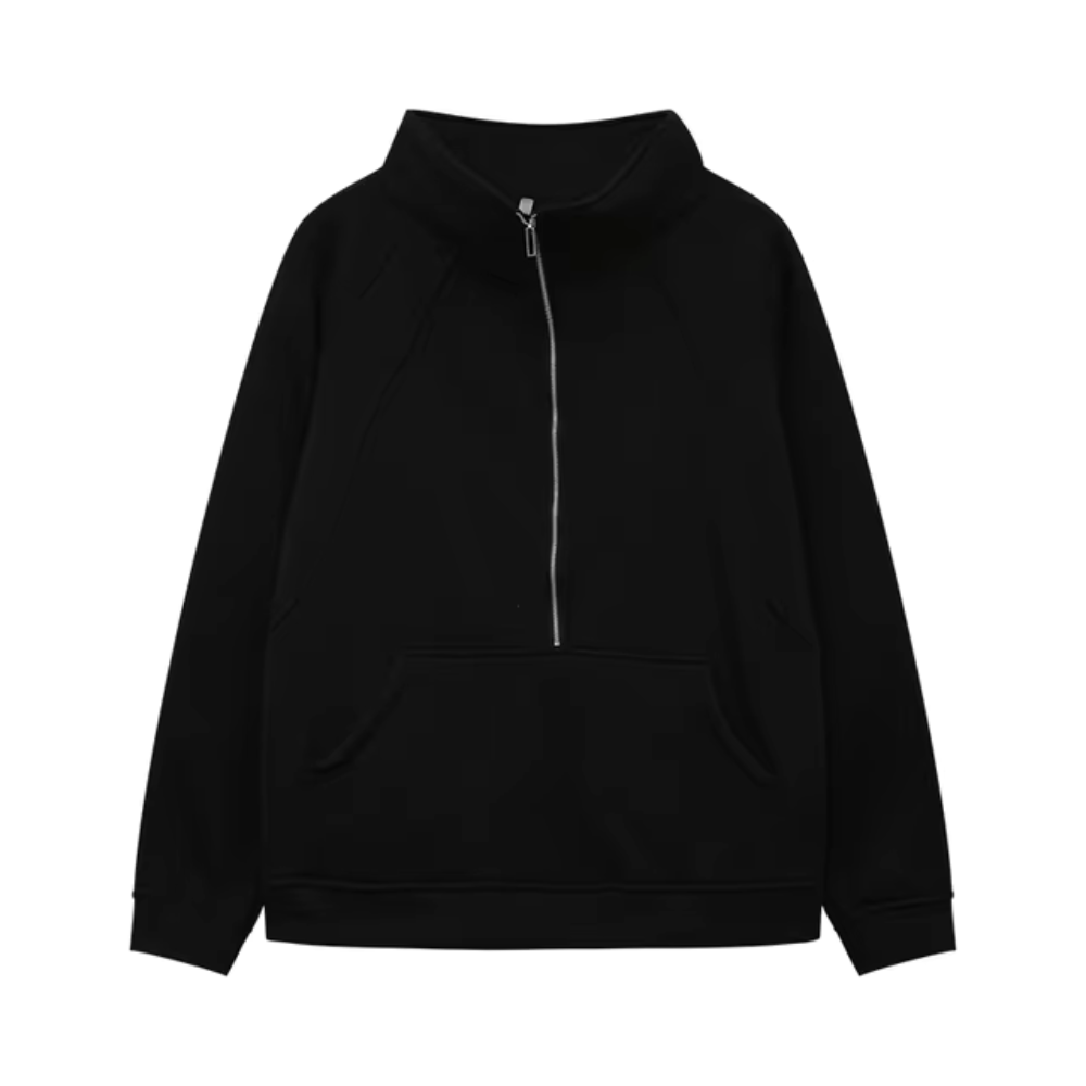 Aimee - Winter Half Zip Sweat Shirt