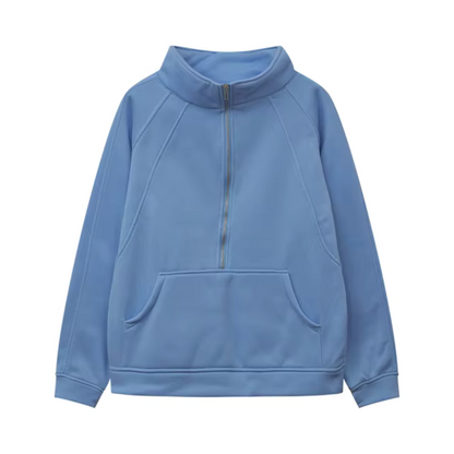 Aimee - Winter Half Zip Sweat Shirt