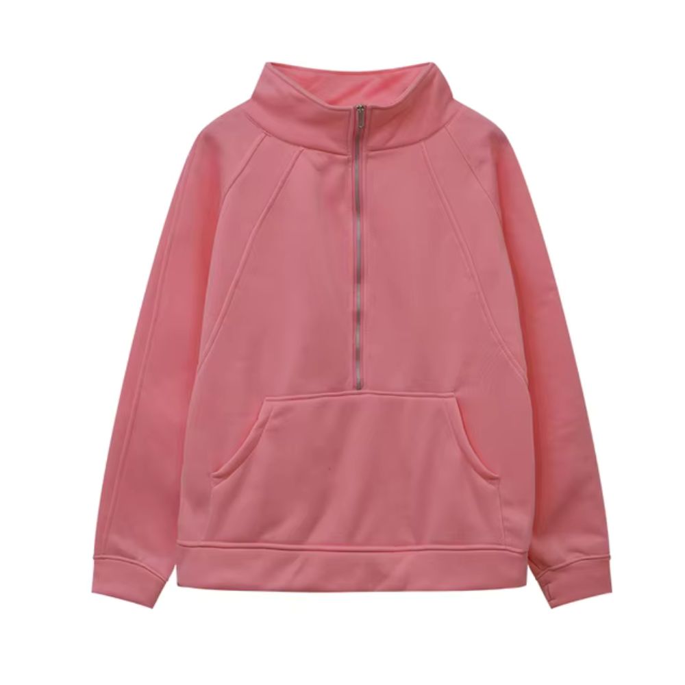 Aimee - Winter Half Zip Sweat Shirt