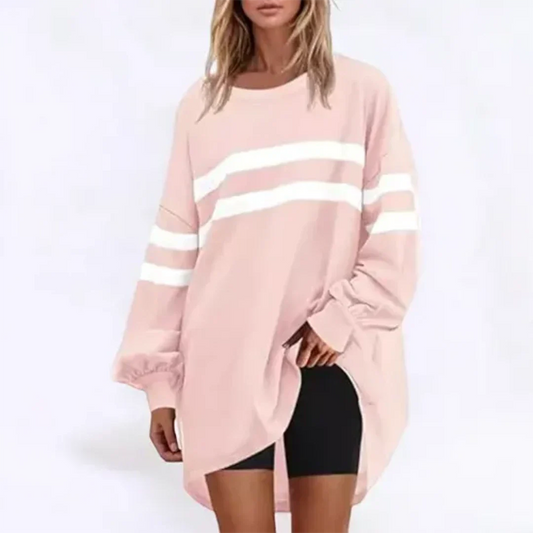 Albertined | Ladies Oversized Striped Sweater | Long