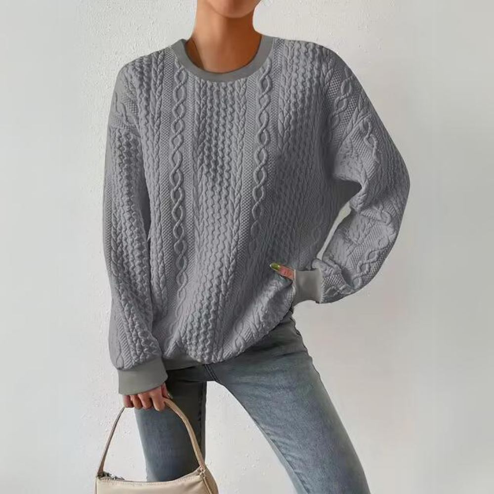 Jess | Sweatshirt Casual with round neckline