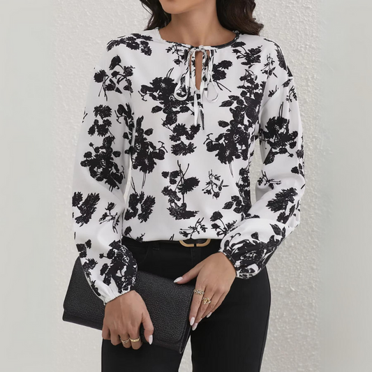 Althaia - Elegant Floral Blouse