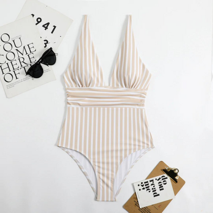 Amara - Elegant Swimsuit with Stripes