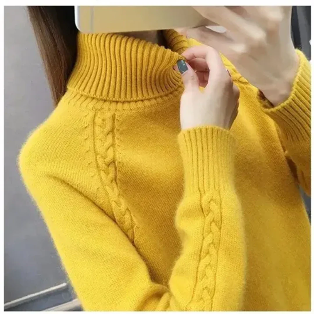 Yalenair | Ladies Warm Long Sleeve Sweater | Turtleneck