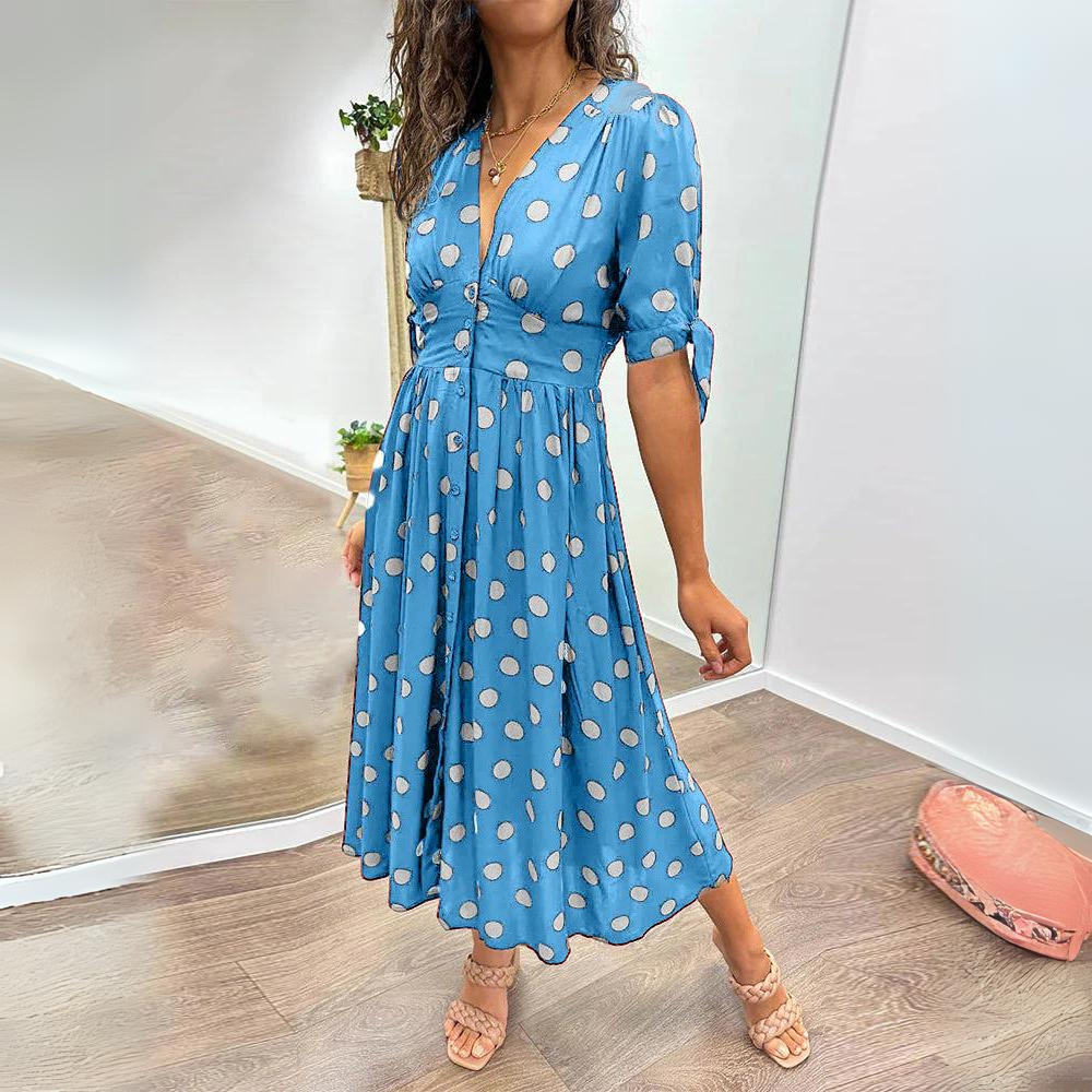 Anne - Midi Dress with Dots