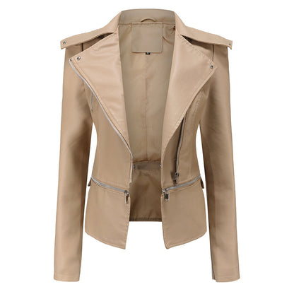 Stylish leather jacket for women