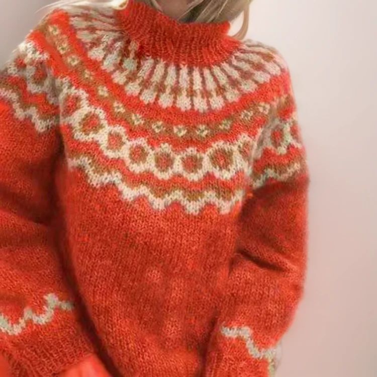 Thick and cozy turtleneck sweater - Ava