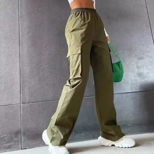 Aylin - Chic straight Cargo Trousers