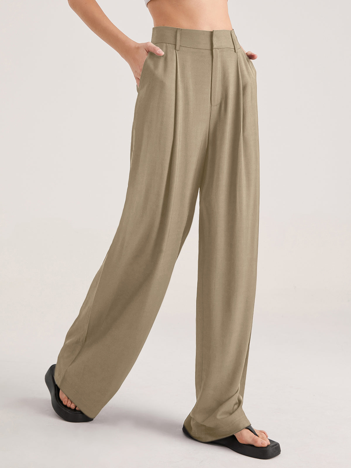 Mia - Oversized high-waisted leisure pants