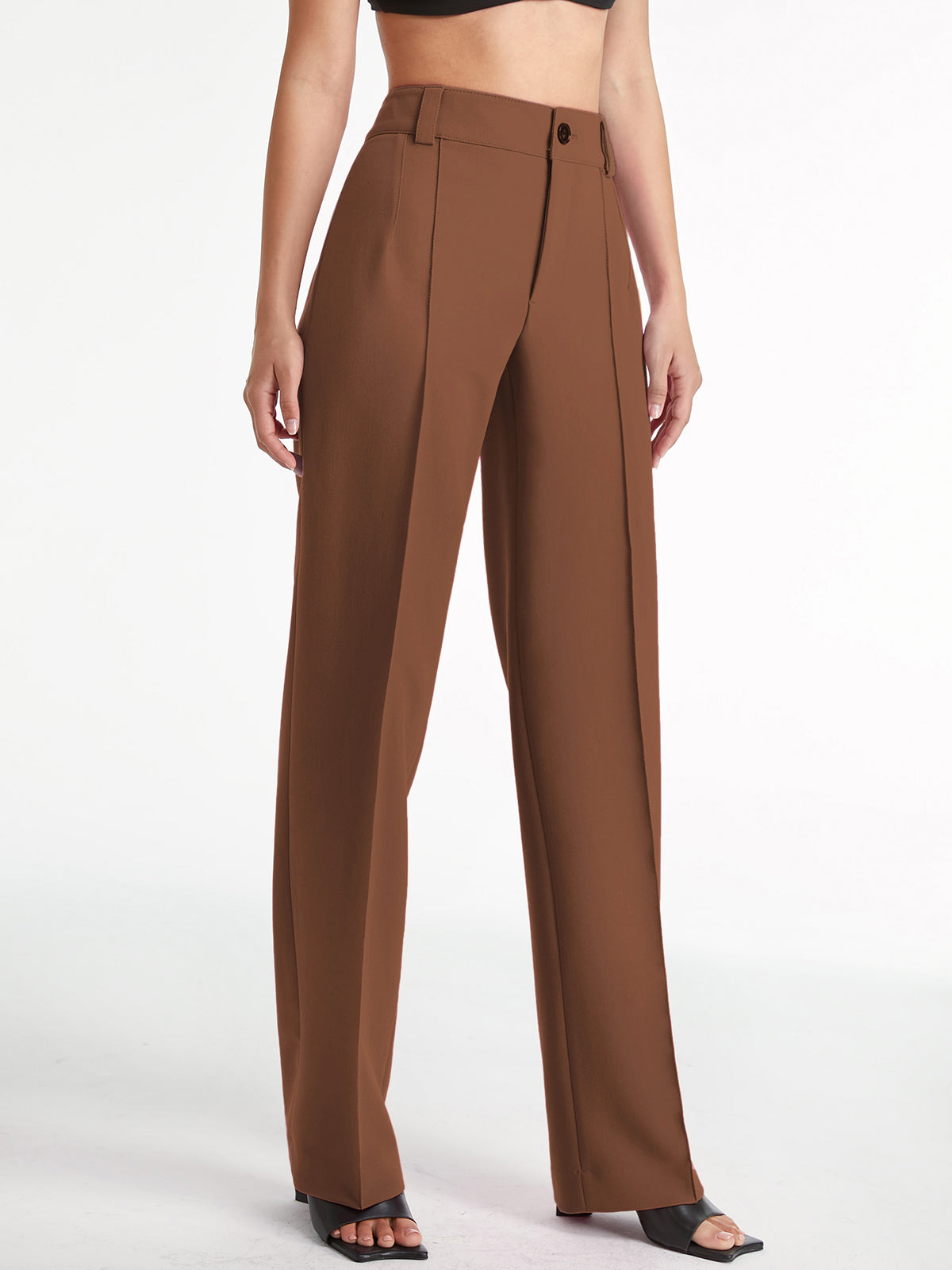 Greta - Pleated pants with high waist