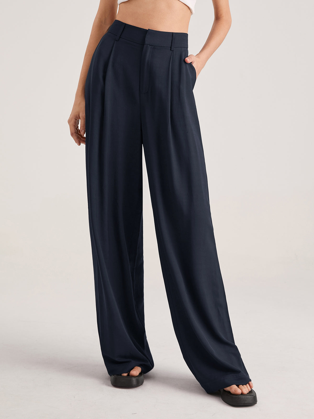 Mia - Oversized high-waisted leisure pants