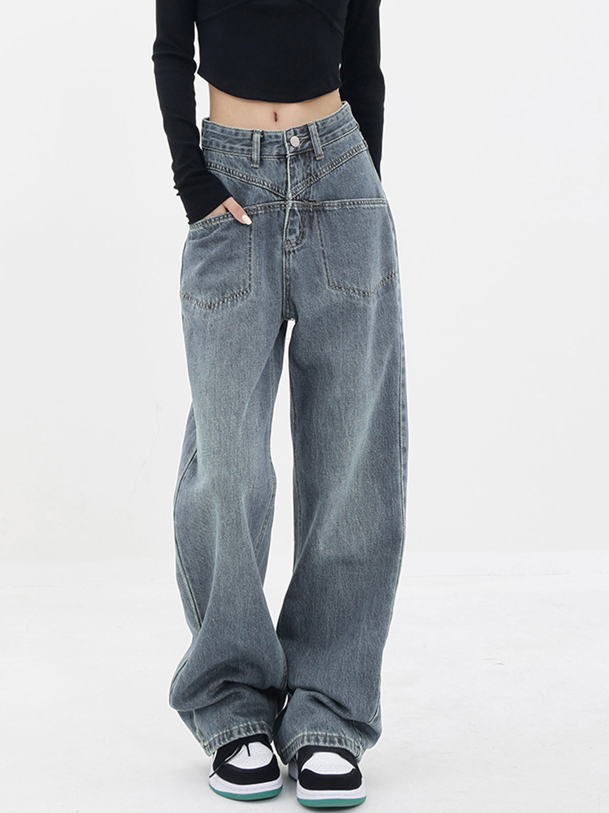 Élodie - Boyfriend Wide Jeans for Women