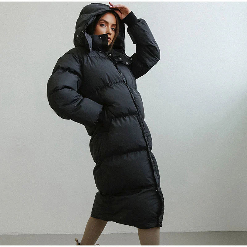 Thick and warm long puffer jacket - Bianka