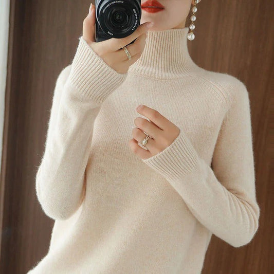 Winter Sweater With Turtleneck for Ladies