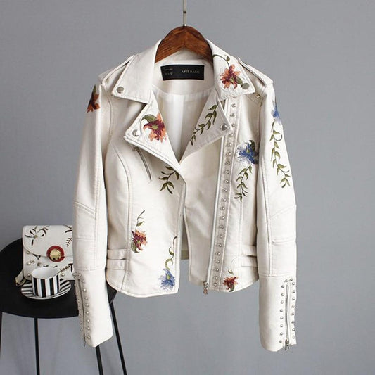 Women's jacket with floral print