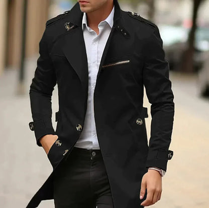 Wick Coat | Elegant Trench Coat for Men