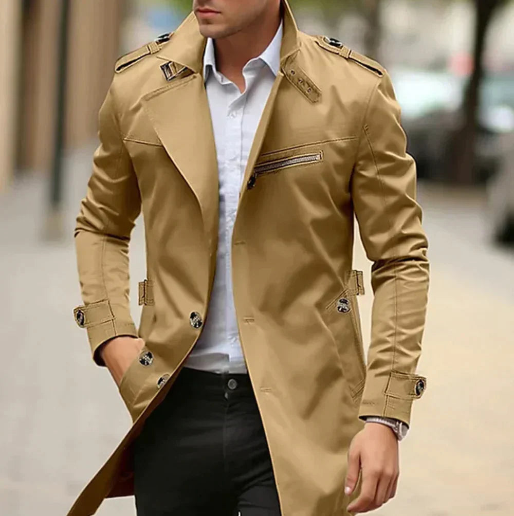 Wick Coat | Elegant Trench Coat for Men