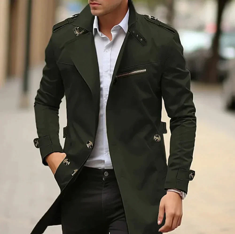 Wick Coat | Elegant Trench Coat for Men