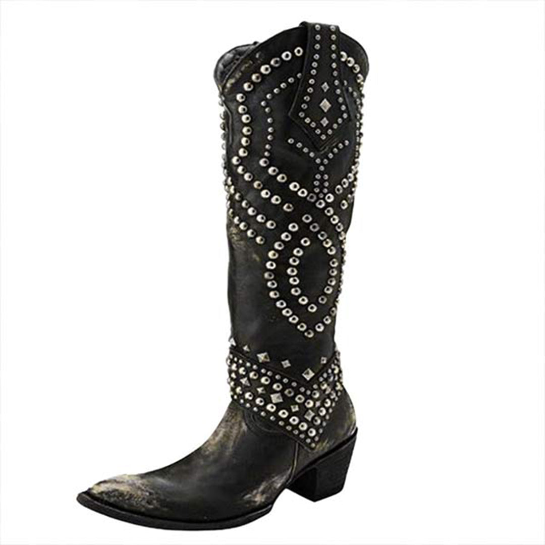 Lifaa - Cozy Cowboy Boots for Women