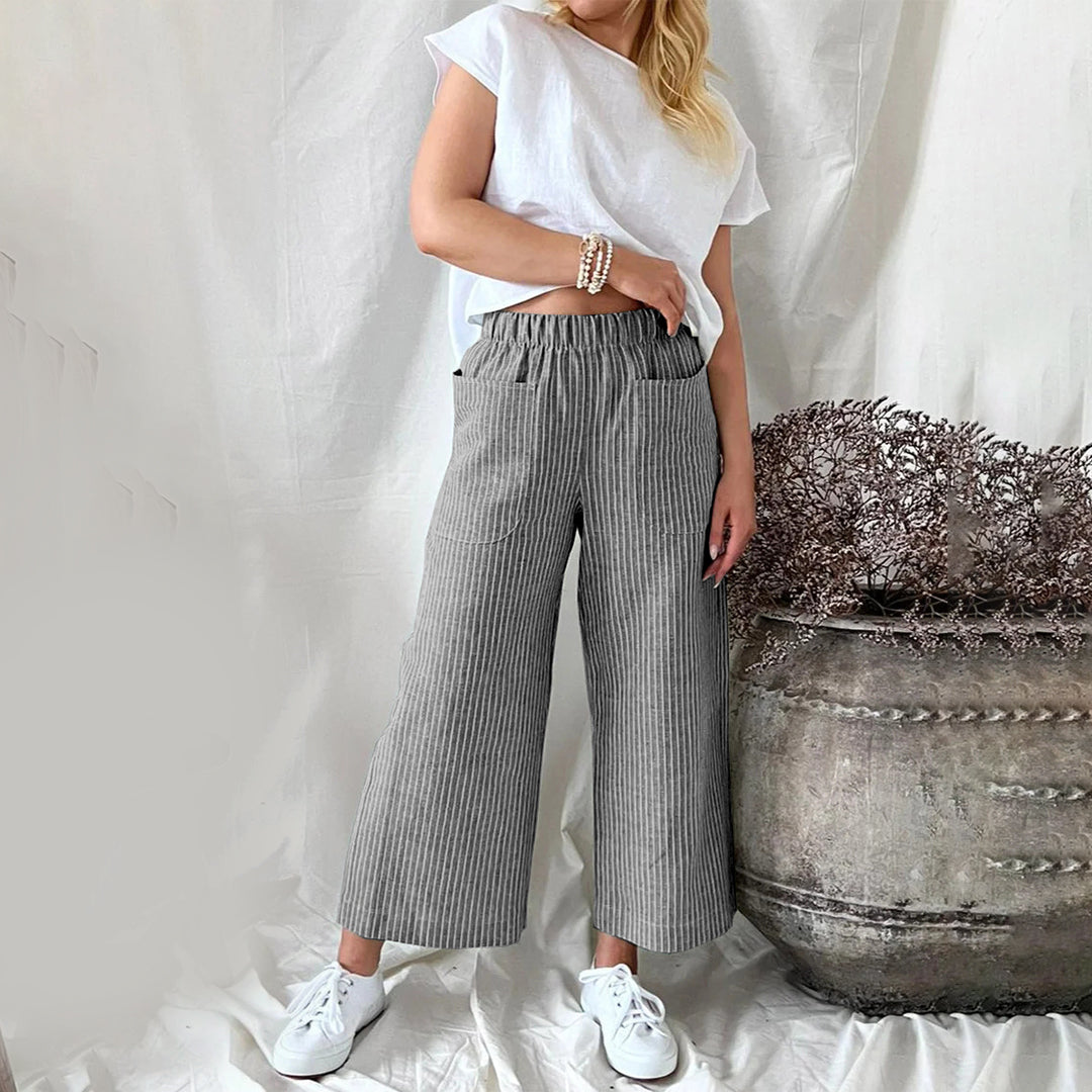 Margaux - Striped leisure pants