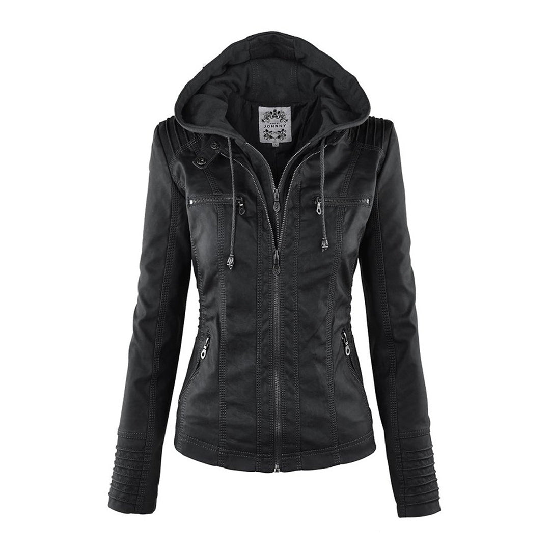 High-quality winter leather jacket - Ceri