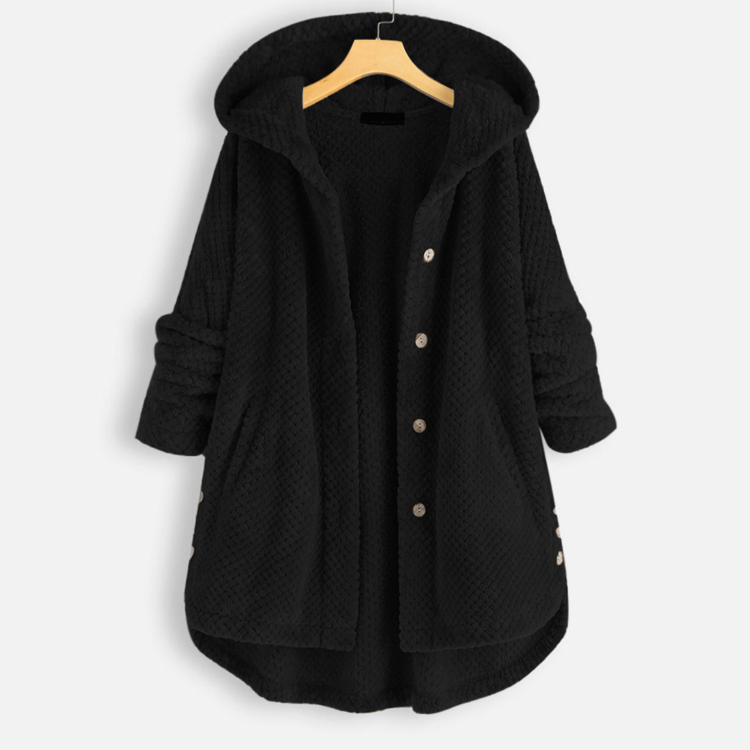 Women's cardigan with hood for winter