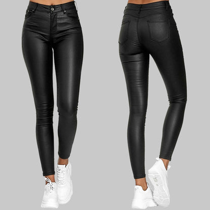 Margaux - Slim-fit leather pants