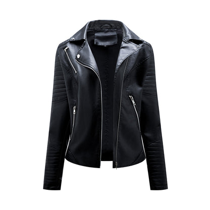 Stylish women's leather jacket