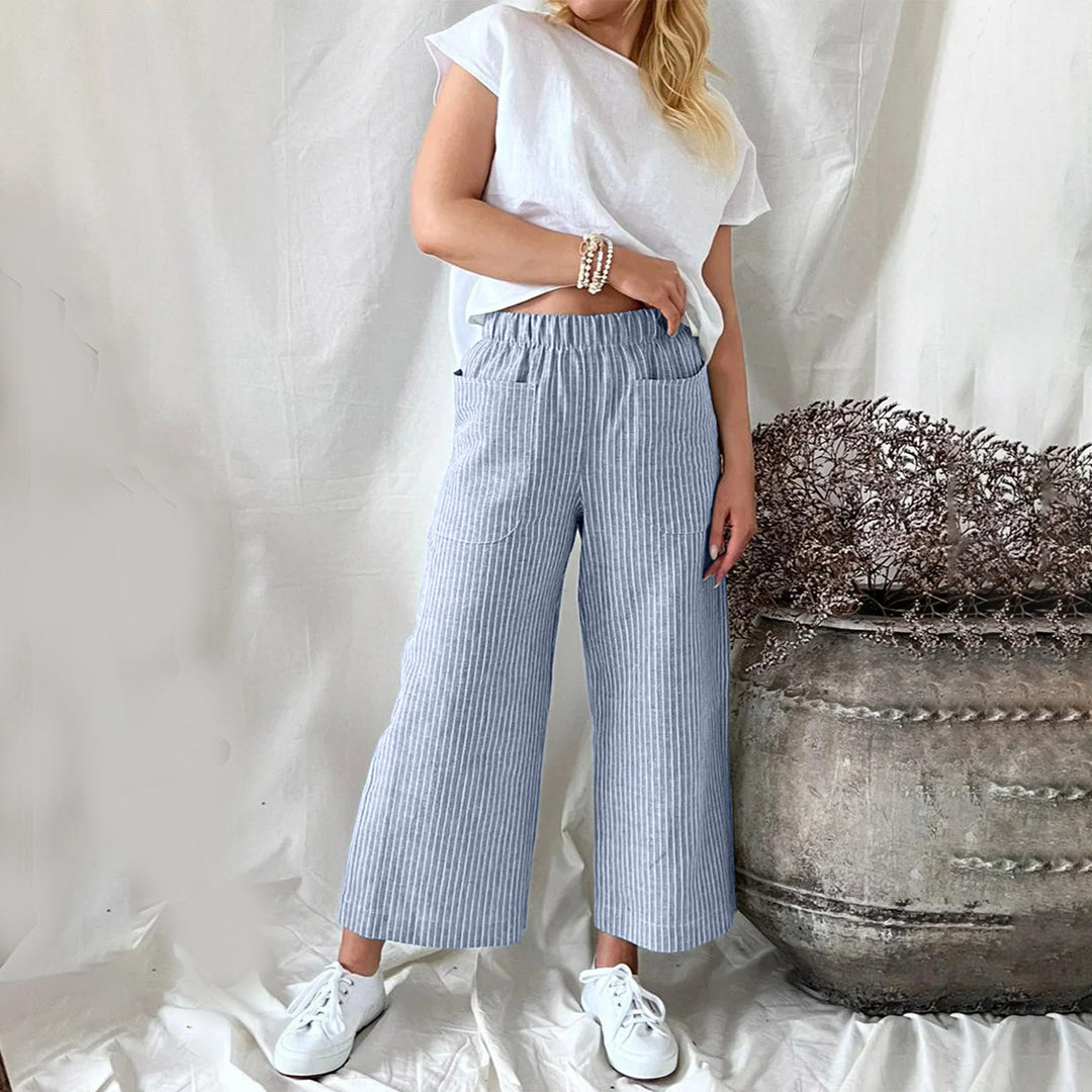 Margaux - Striped leisure pants