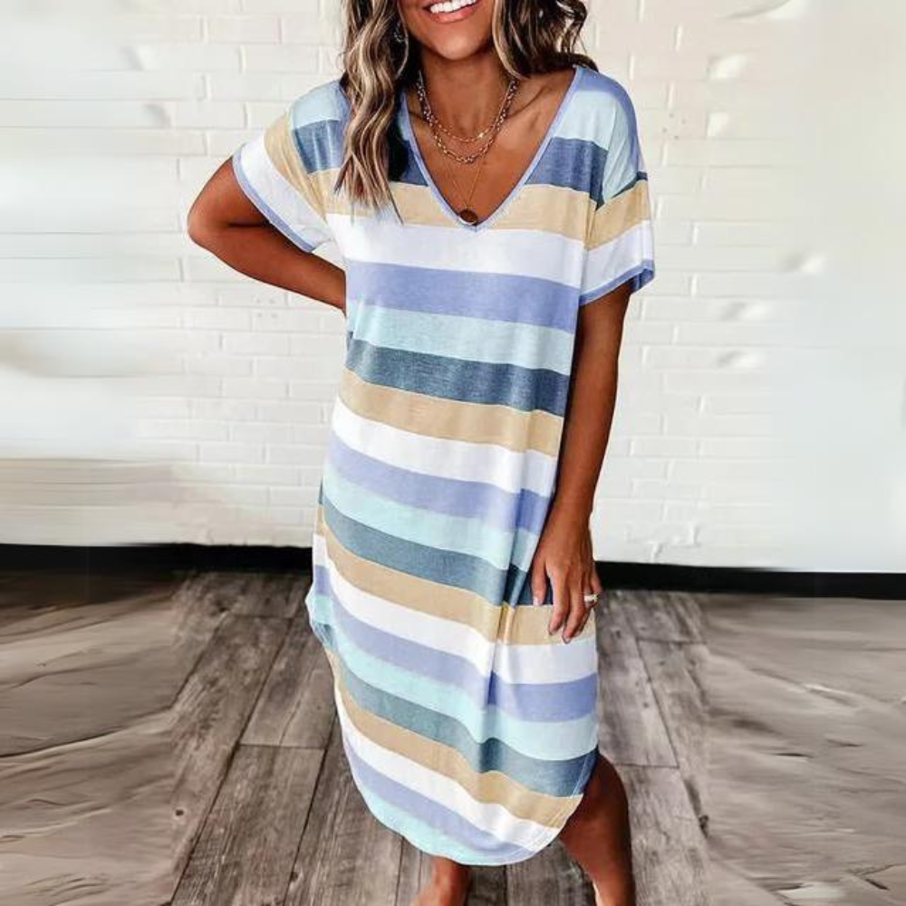 Bo - Comfortable v-neck dress