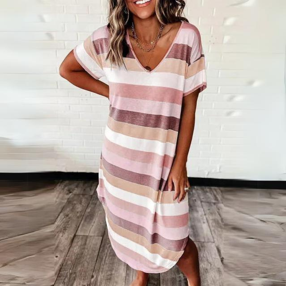 Bo - Comfortable v-neck dress