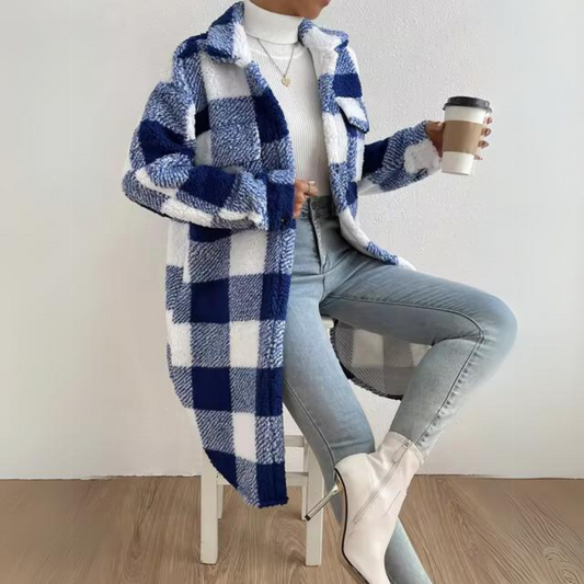 Bojana - Casual checked long coat