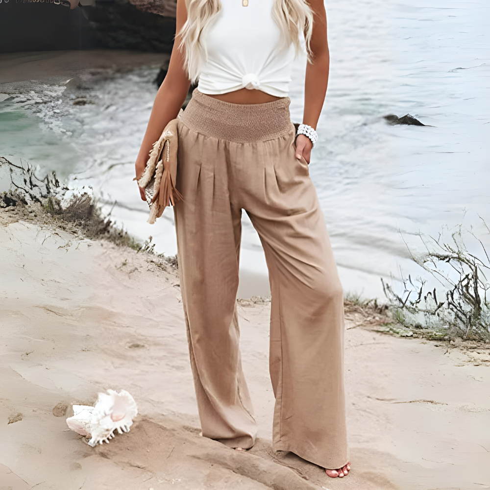 Emma - Elegant Trousers Mid Waist